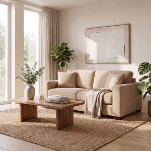 Mozart 2-seters sofa - Gråbeige Mozart 2-seters sofa - Gråbeige