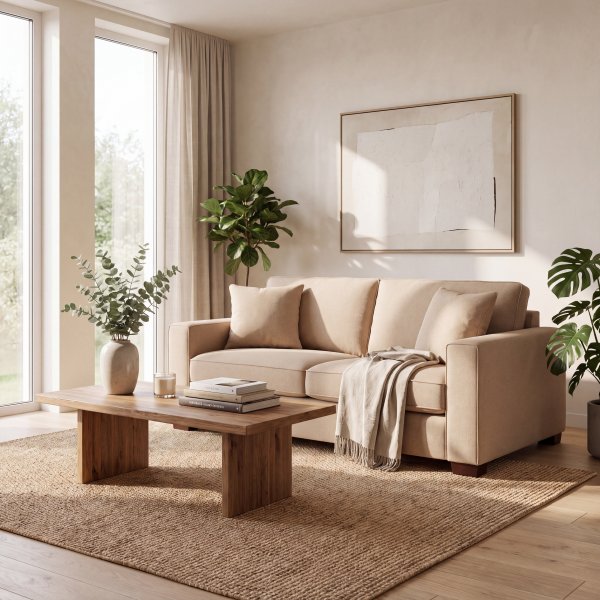 Mozart 2-seters sofa - Gr�beige