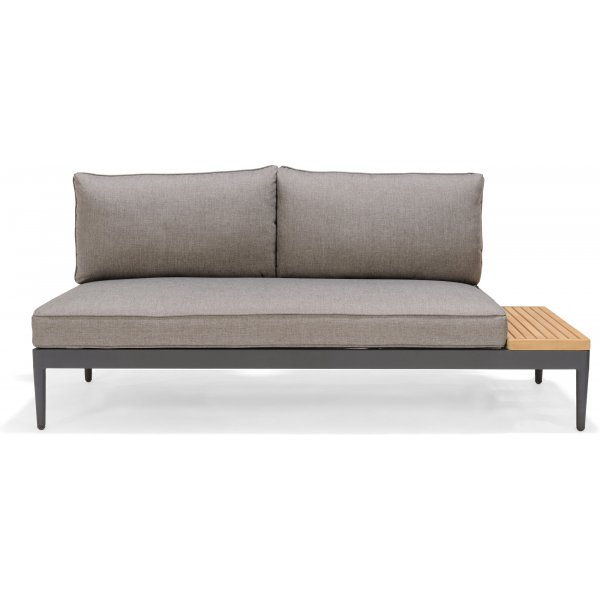 Livsstil Hage Topaz salonggruppe med divan - Grå/teak Livsstil Hage Topaz salonggruppe med divan - Grå/teak
