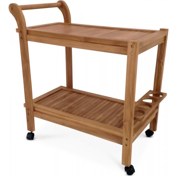 Salt serveringsvogn - Teak + Rengjringsspray for utembler
