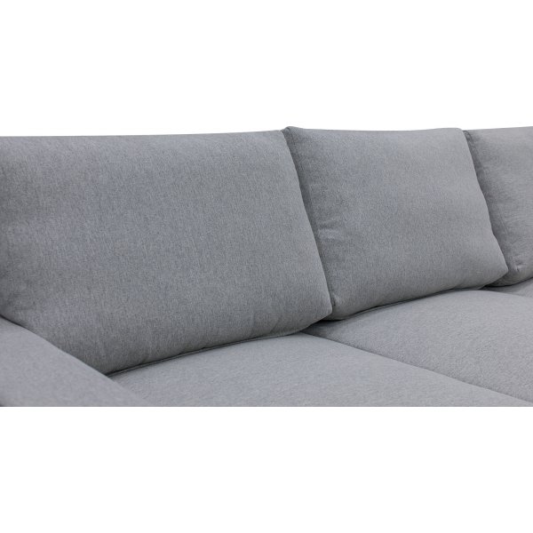 Hjørnesofa Belissa med sengefunksjon og oppbevaring - 235x235 cm - mørkegrå Hjørnesofa Belissa med sengefunksjon og oppbevaring - 235x235 cm - mørkegrå