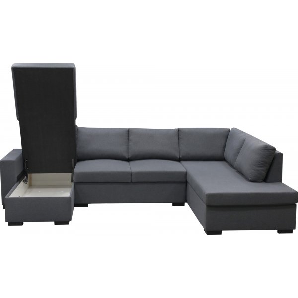 U-sofa Solna vendbar - 309 cm - mørkegrå U-sofa Solna vendbar - 309 cm - mørkegrå