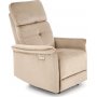 Semir elektrisk hvilestol med USB - beige fl�yel