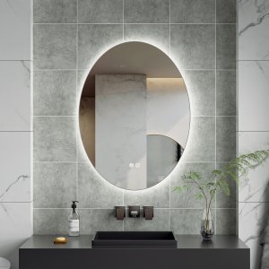 Speil - Arezzo | Ovalt | LED-belysning, dimbar og antidugg Speil - Arezzo | Ovalt | LED-belysning, dimbar og antidugg