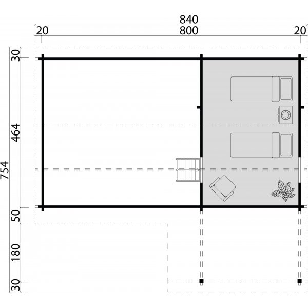 Feriehus Barbro B - 39,6 m² Feriehus Barbro B - 39,6 m²