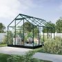 Drivhus Neptunus - Grnt 6,2 m herdet glass