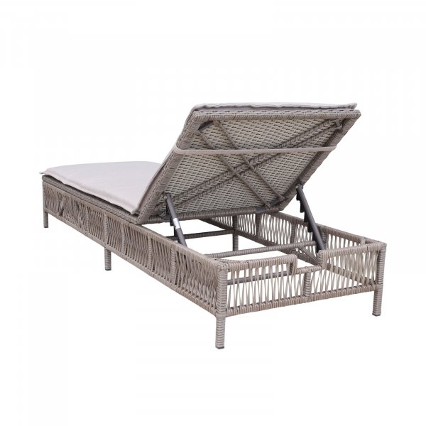 Justerbar solseng i naturlig rotting 198 cm - Utem�bler