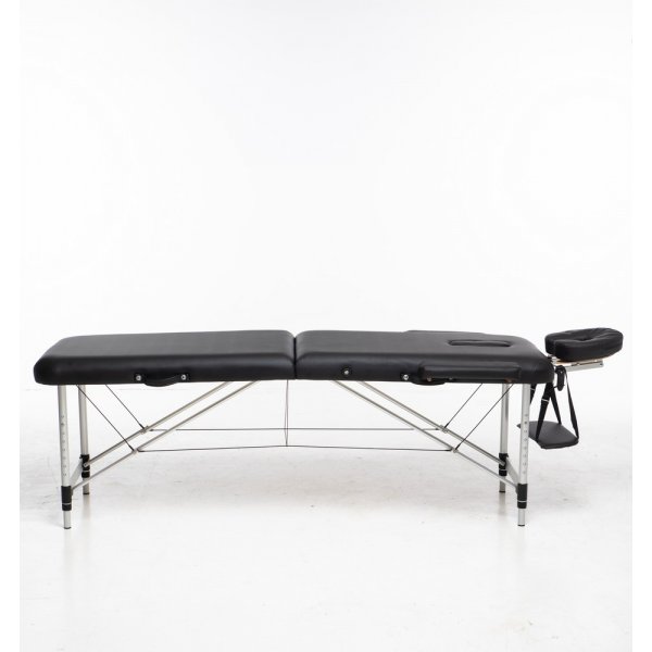 Massasjebord med metallben - 2 soner - Svart