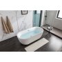 Badekar hvit akryl 120x65x58 cm - desember