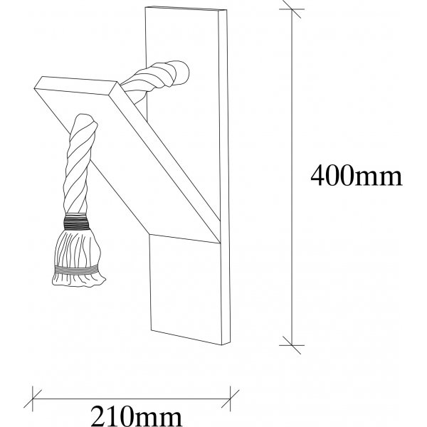 Vegglampe i tre