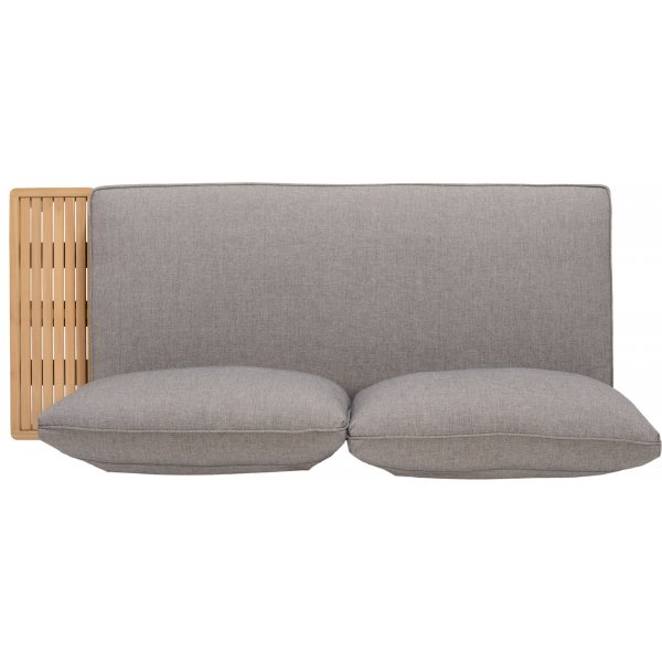 Livsstil Hage Topaz salonggruppe med divan - Grå/teak Livsstil Hage Topaz salonggruppe med divan - Grå/teak