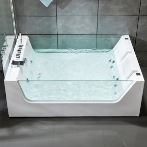 Stort boblebad for to personer 170x120 cm | Med glass og varmeelement | BK-007V Stort boblebad for to personer 170x120 cm | Med glass og varmeelement | BK-007V
