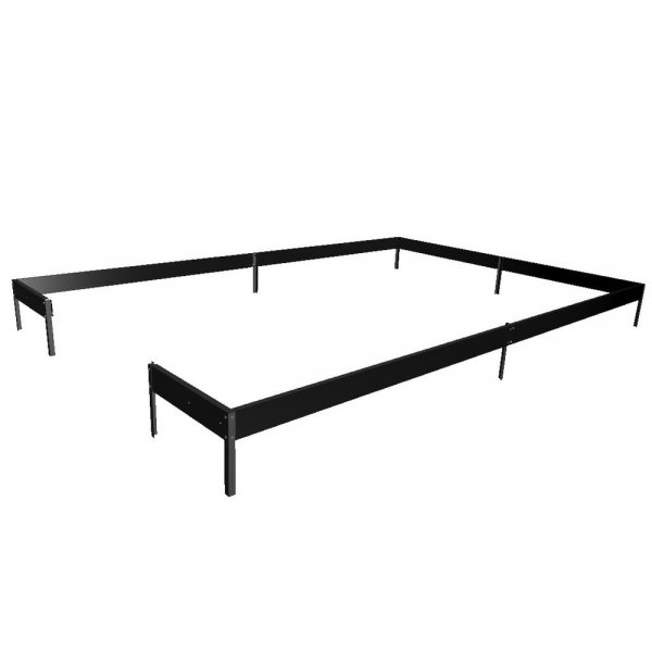 Drivhus Qube 9,9 m - Sort