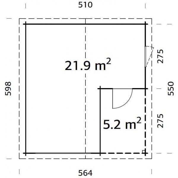 Garasje Roger - 21,9+5,2 m