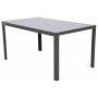 Utespisegruppe Ibiza bord 150cm + 6 stoler - Gr/mrkegr