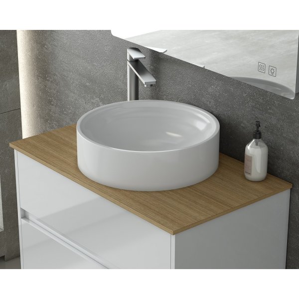 M�belpakke Instinct 80 - Hvitt med speilskap