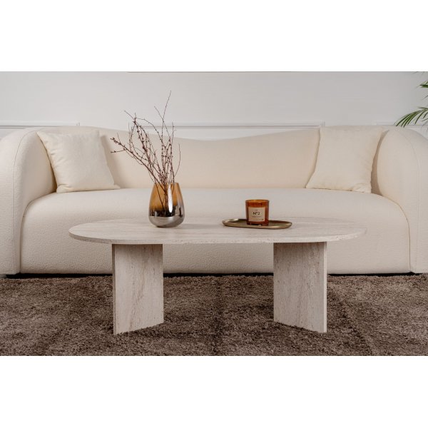 Salongbord Sable Travertin - 119 x 60 cm Salongbord Sable Travertin - 119 x 60 cm