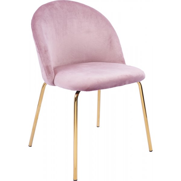 Rosa stol med gullbein - Plaza Rosa stol med gullbein - Plaza