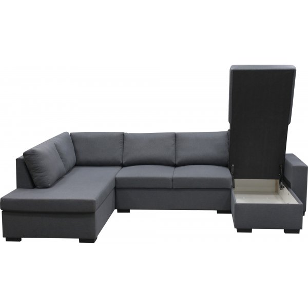 U-sofa Solna vendbar - 309 cm - mørkegrå U-sofa Solna vendbar - 309 cm - mørkegrå
