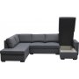 U-sofa Solna vendbar - 309 cm - mørkegrå U-sofa Solna vendbar - 309 cm - mørkegrå
