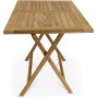 Salt sammenleggbart bord i teak - 140x80 cm