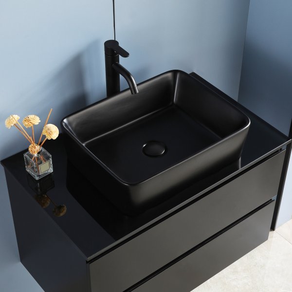 Toalett 80 cm | Med servant i svart design | Nimbus Toalett 80 cm | Med servant i svart design | Nimbus