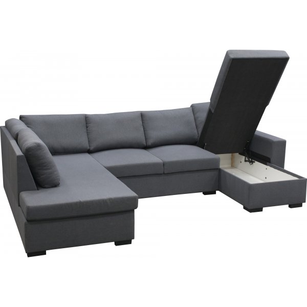 U-sofa Solna vendbar - 309 cm - mørkegrå U-sofa Solna vendbar - 309 cm - mørkegrå