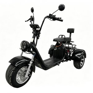 Elscooter Trehjulssykkel - Svart 2000W + Lås kjede Elscooter Trehjulssykkel - Svart 2000W + Lås kjede