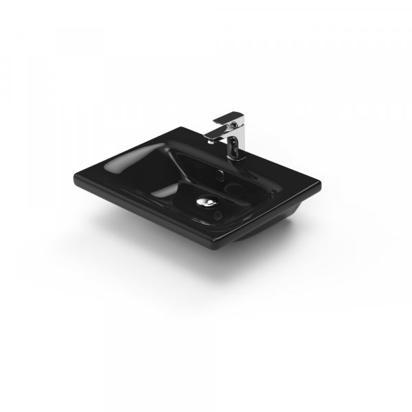 Møbelpakke Instinct 55 - Natural Oak/Svart med speilskap Møbelpakke Instinct 55 - Natural Oak/Svart med speilskap