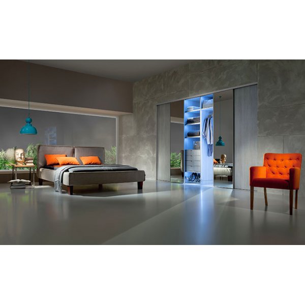 Venedig skyvedør for garderobeskap - 4 Dører - Panel/speil - Valgfri farge Venedig skyvedør for garderobeskap - 4 Dører - Panel/speil - Valgfri farge