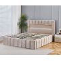 Sengeramme med LED-belysning 160 x 200 cm