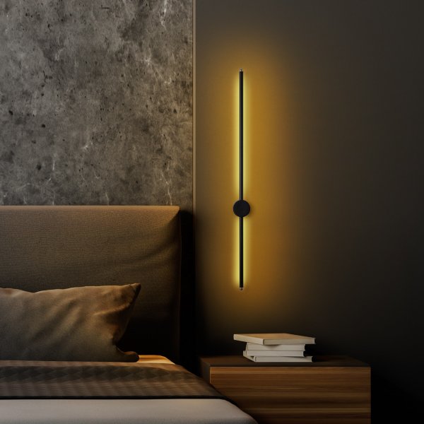 Vegglampe Glavo - Sort - 91 cm Vegglampe Glavo - Sort - 91 cm