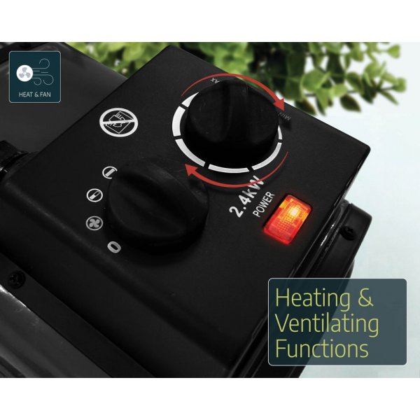 Portabel varmevifte med termostat - 2400W Portabel varmevifte med termostat - 2400W