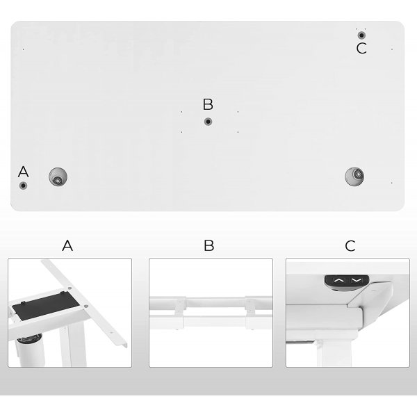 Eleonore bordplate 140 x 70 cm - Hvit Eleonore bordplate 140 x 70 cm - Hvit
