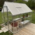 Kundebilde Drivhus Crystal Gardeney 4,4 m� - Aluminium og polykarbonat