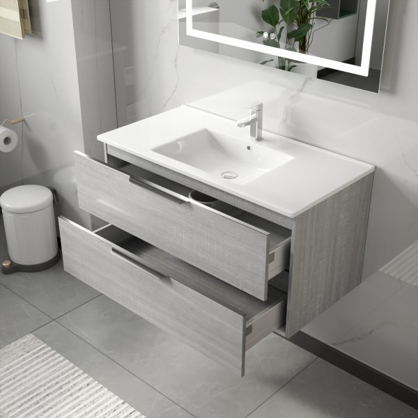 Baderomsmøbler London 80 cm - Betonggrå Baderomsmøbler London 80 cm - Betonggrå