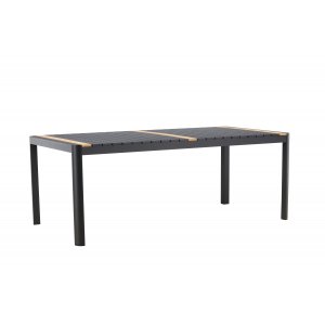 Rektangul�rt utend�rs spisebord 200x100 cm svart - Togo