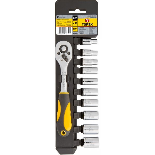 Stikkontaktsett 1/4", 11 deler