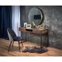 Skrivebord med skuffer valn�tt 123 cm bredt