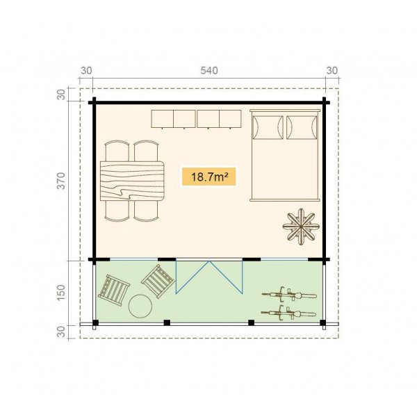Anneks M�ns 2A - 21,8 m�