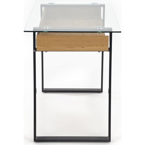 Emma skrivebord 120 x 60 cm - Eik/svart Emma skrivebord 120 x 60 cm - Eik/svart