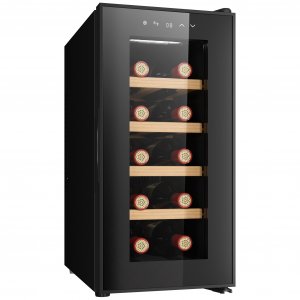 Vinkjøler 10 flasker | Ekstra stillegående | LED-belysning | 26,5 cm smal Vinkjøler 10 flasker | Ekstra stillegående | LED-belysning | 26,5 cm smal