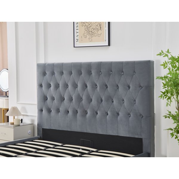 Sengeramme med hodegavl 180 x 200 cm - Gr�