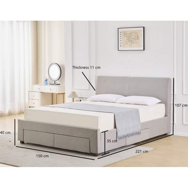 Sengeramme 140 x 200 cm - Gr�