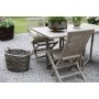 Spisegruppe Salt gr teak: Klaffbord inkl. 4 stk. Salt stoler i gr teak