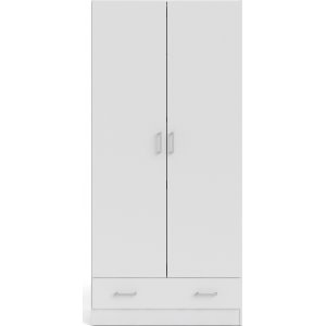 Hvit Space-garderobe, 80 cm bred og 170,5 cm høy Hvit Space-garderobe, 80 cm bred og 170,5 cm høy