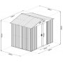 Bod | sykkelskur Ola - 5,1 m