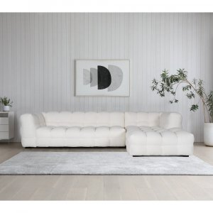 Sofa Kremfarget Teddy 322 cm Sofa Kremfarget Teddy 322 cm