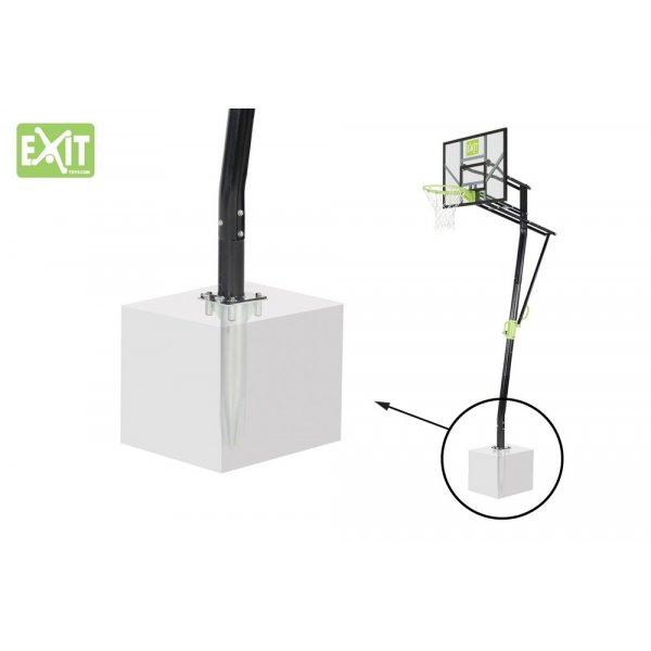 Galaxy basketballstativ - Festet i bakken