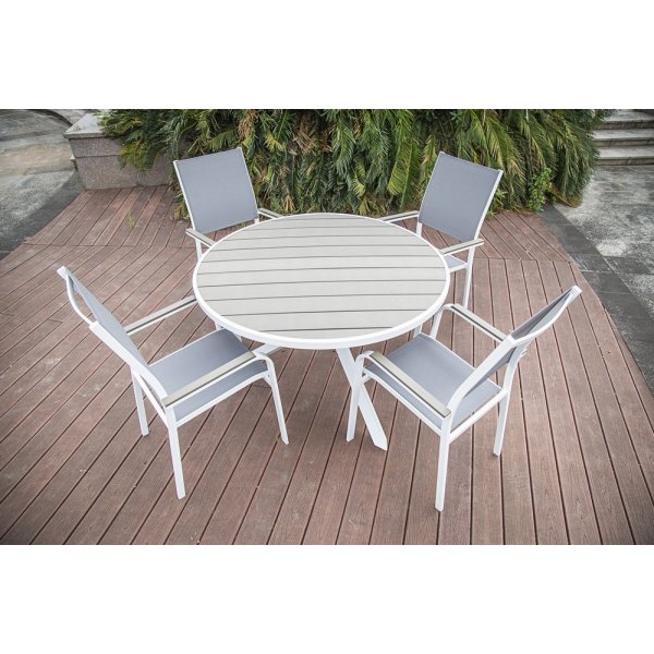 Spisegruppe Ebbarp med 4 stoler - Ø120 Spisegruppe Ebbarp med 4 stoler - Ø120